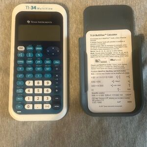 Texas Instruments MultiView Calculator - Blue and White TI-34